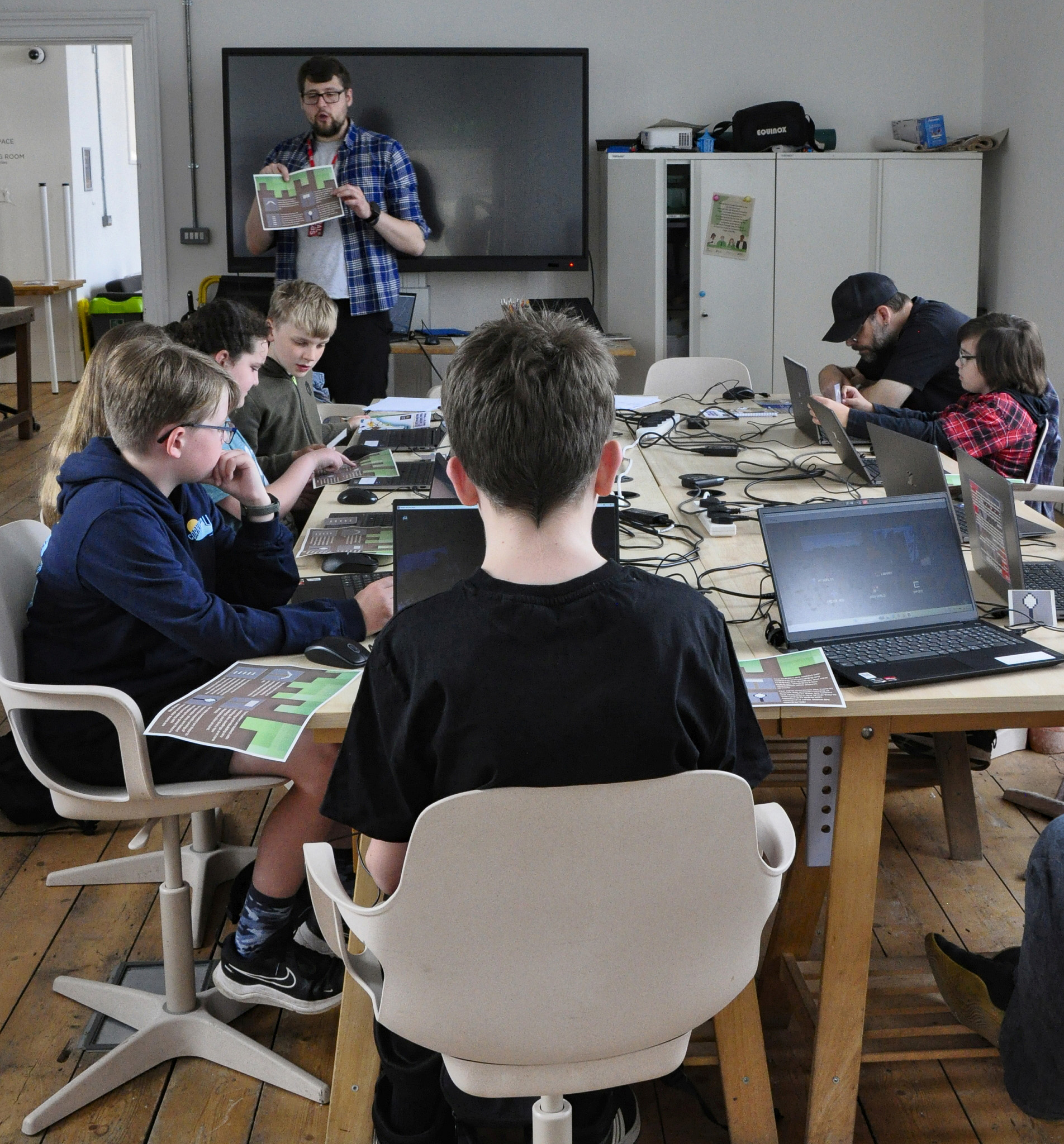 Minecraft development with the Pick Axes to Pixels Group